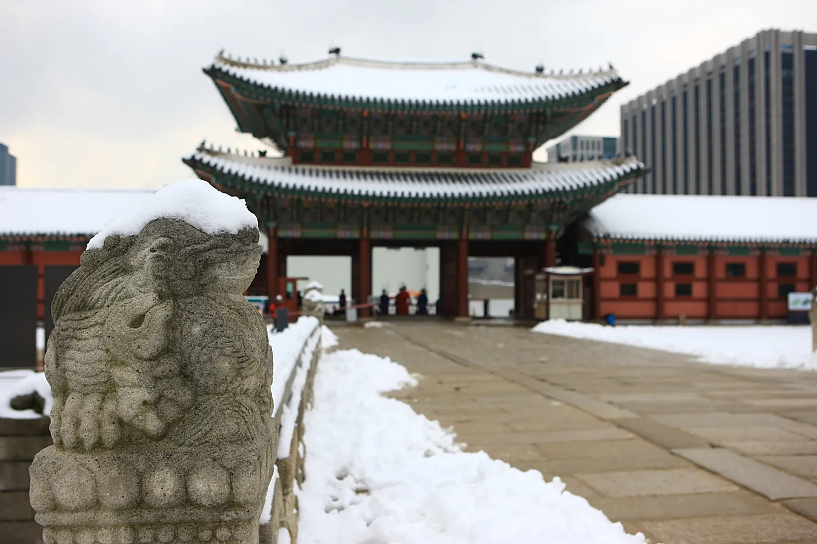 Snow on the palace