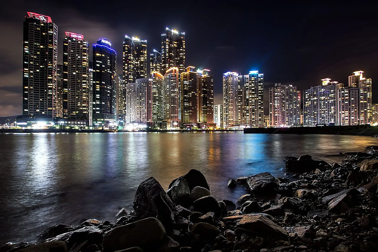 Haeundae at night