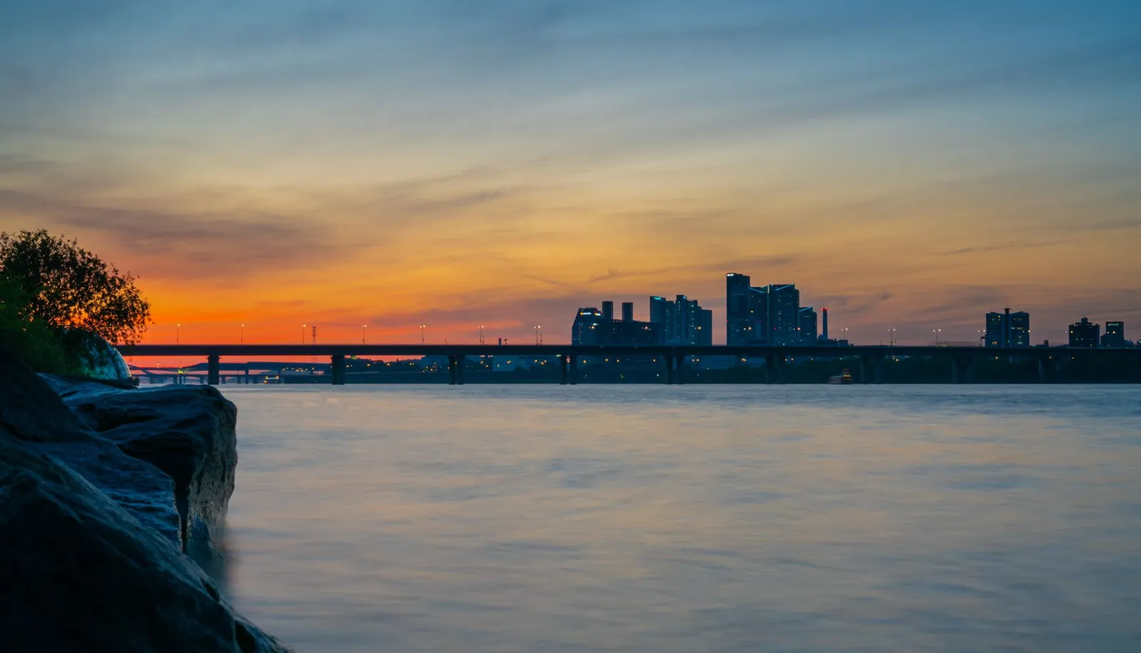 Golden hour on the river