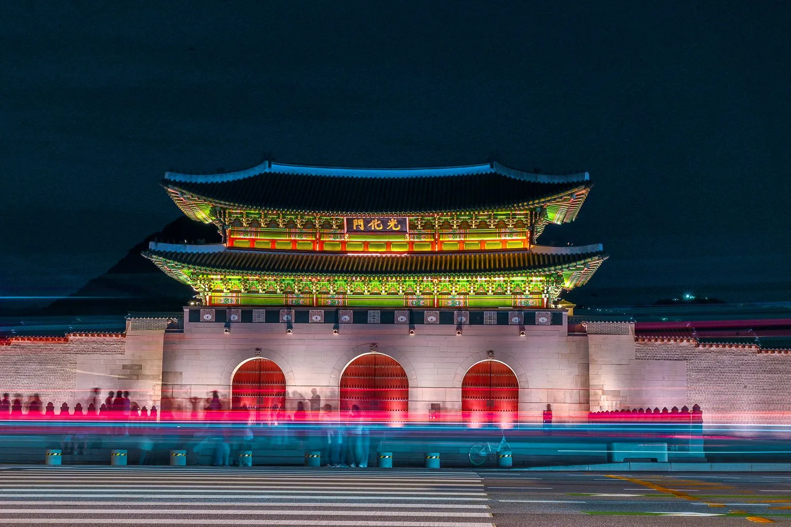 Through the main gate