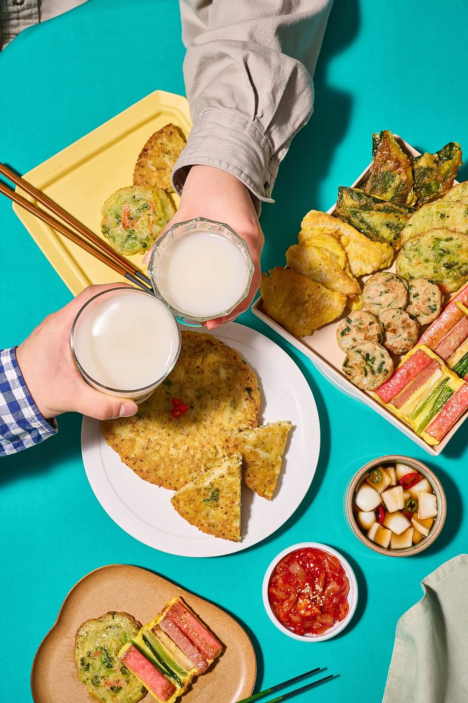 Jeon and makgeolli